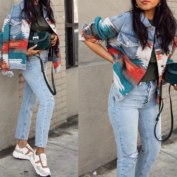 NWT POLAGRAM ASHBURY POCKETED WOVEN CONTRAST 🏜️ DENIM JACKET, Sz.S, BNWTIB - Picture 8 of 10